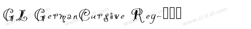 GL GermanCursive Reg字体转换